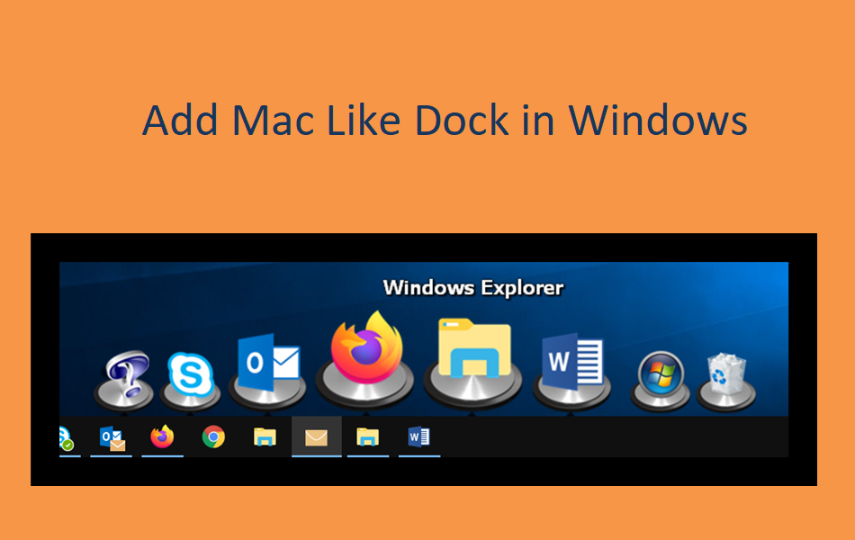 mac like toolbar for windows 7